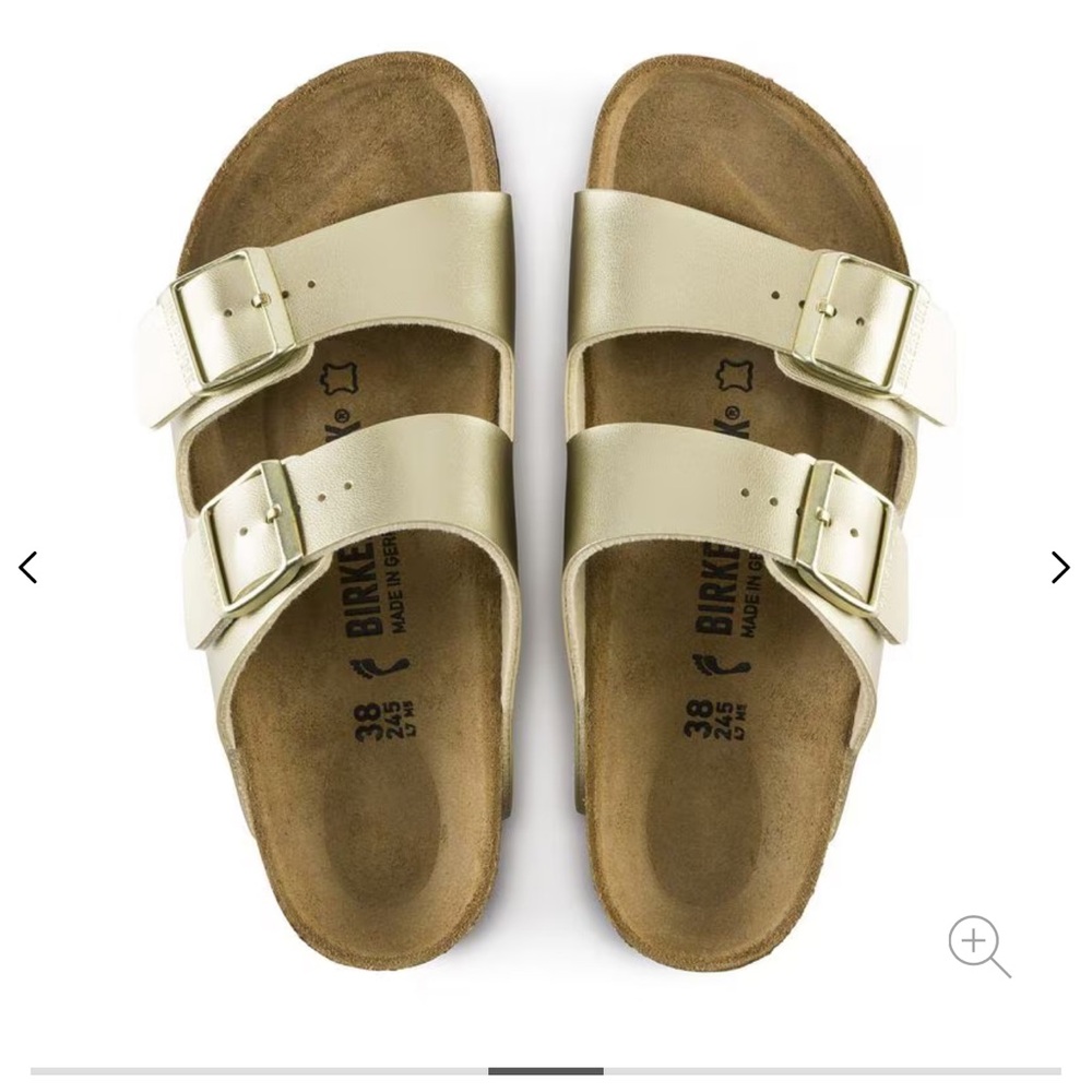 Birkenstock Metallic Gold Sandals